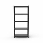 Étagère métallique noire 5 niveaux pour garage ou cave