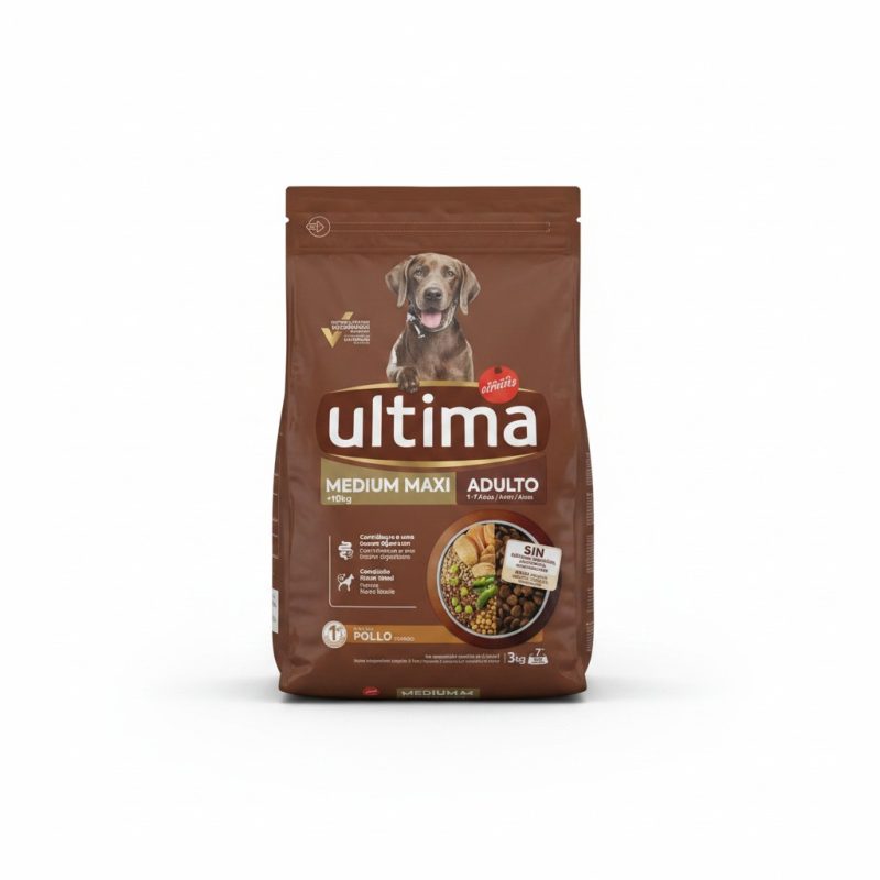 Croquettes chien adulte Medium/Maxi Poulet 3kg Ultima