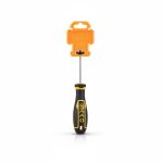 Tournevis plat Ingco 4x100mm, manche bi-matière S2