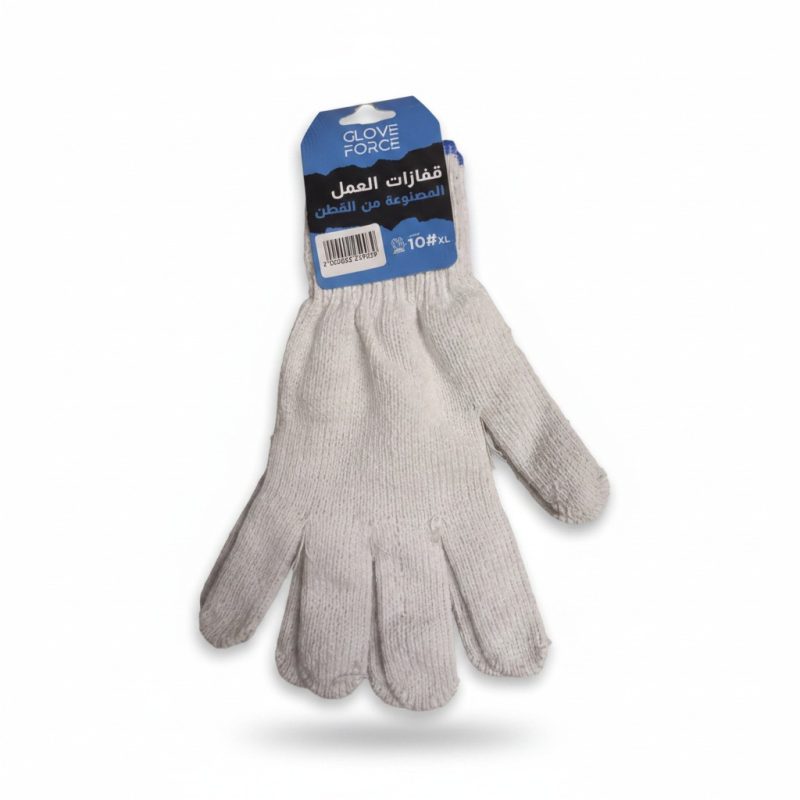 Gants de Travail en Coton Tricoté Taille 10/XL Glove Force