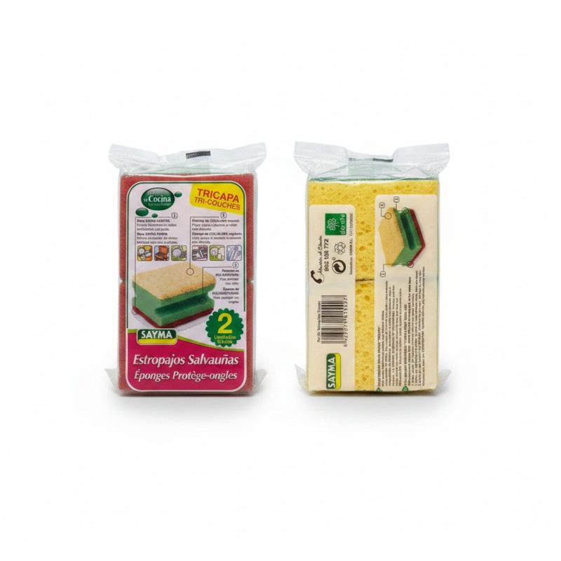 Éponge Tricouches ProtègeOngles Sayma (Set de 2)