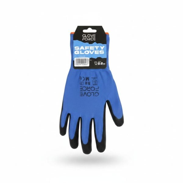 Gants de Protection Nitrile Bleu Taille 8 (M) Glove Force