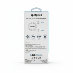 Câble USB-C vers USB-C 60W 1m Ingelec
