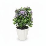 Fleur Artificielle en Pot Violette Décorative