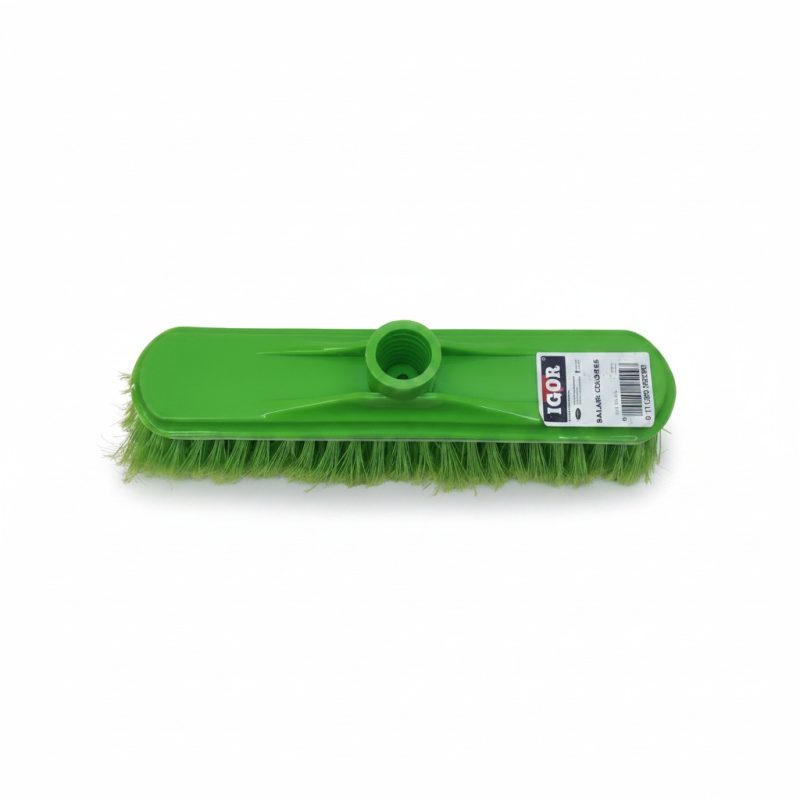 9519781 Balai brosse vert IGOR pour le nettoyage des sols intérieurs