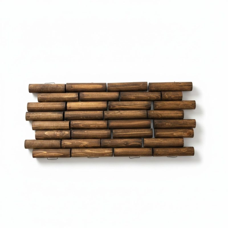 Brisevue en bois à dérouler pour clôture et bordure de jardin