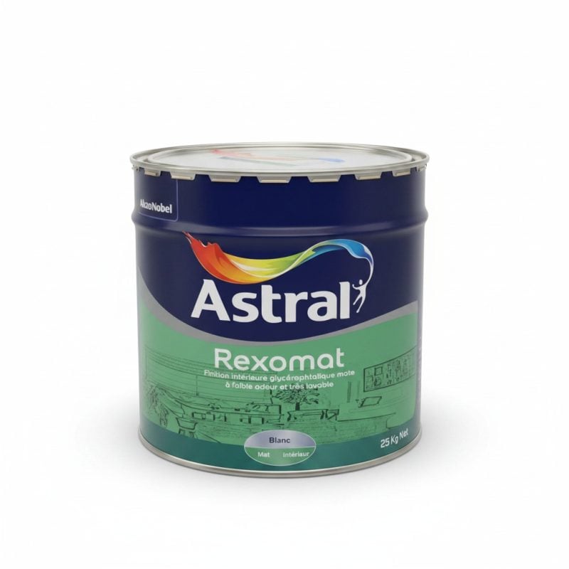 Peinture Astral Rexomat Blanc Mat 25 kg pour intérieur