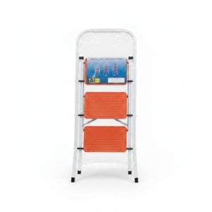 Escabeau 3 Marches en Acier Pliable Charge 150 kg