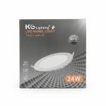 Panel LED Encastrable Rond 24W 6500K KG Lighting