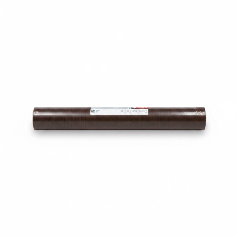 Adhésif décoratif imitation bois marron foncé en rouleau