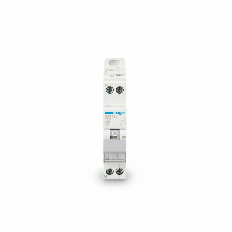 7898921 Disjoncteur 1P+N 25A Courbe C 4,5kA Hager MJN725