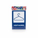 Plaque de Signalisation Vestiaires | Pictogramme Cintre