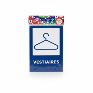 Plaque de Signalisation Vestiaires | Pictogramme Cintre