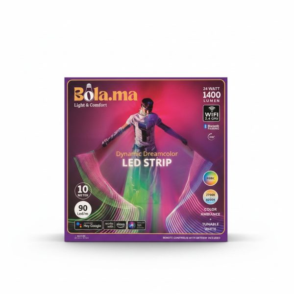 Ruban LED Connecté Dynamic Dreamcolor 10m Bola.ma