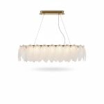 Suspension Elypse Cristal LED 80x40cm 105W 3 Couleurs