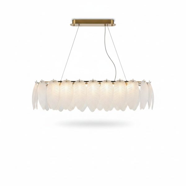 Suspension Elypse Cristal LED 80x40cm 105W 3 Couleurs