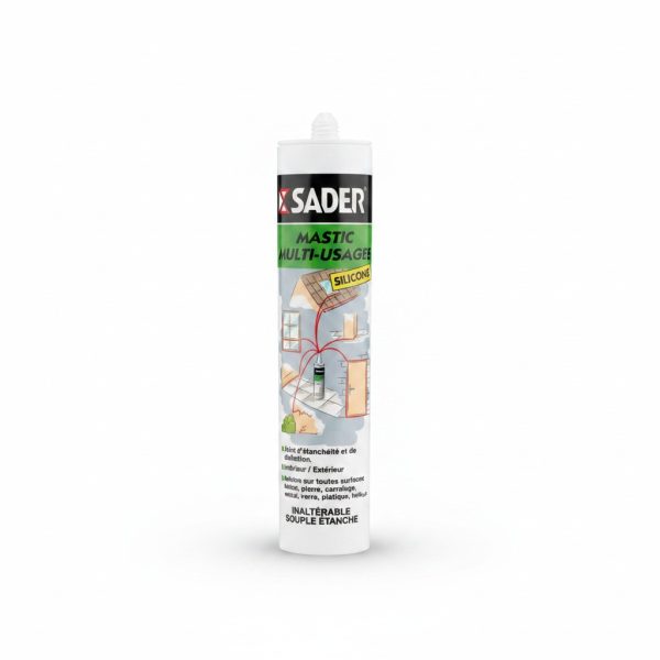 Mastic Silicone Multi-Usages Inaltérable Sader