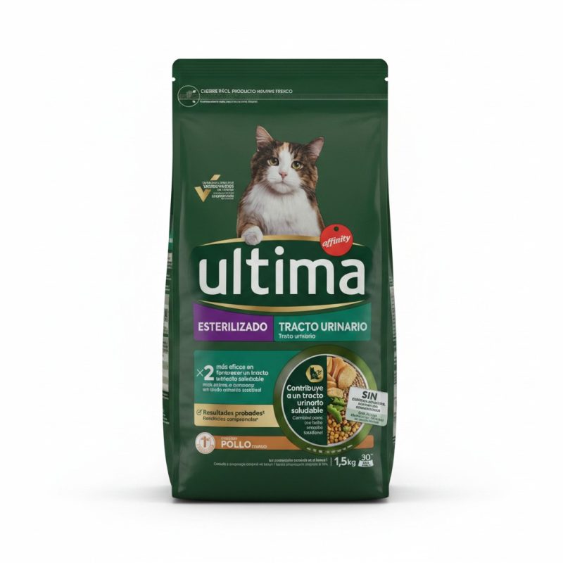 Croquettes Chat Stérilisé Tractus Urinaire Poulet Ultima 1,5kg