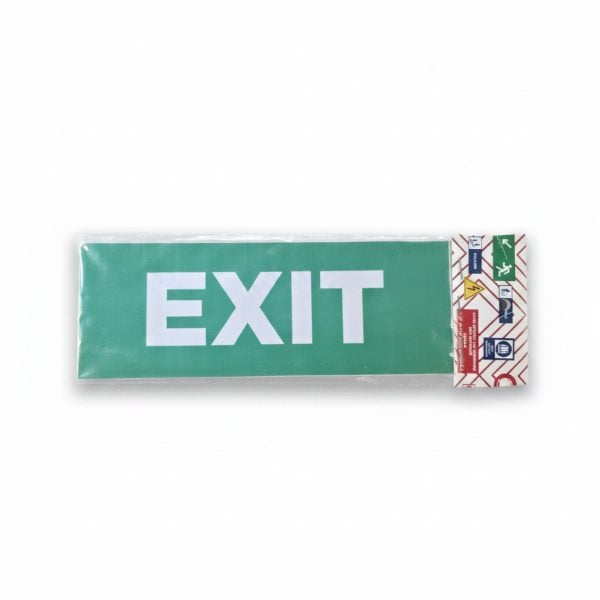 Plaque signalétique EXIT et pictogrammes de sécurité