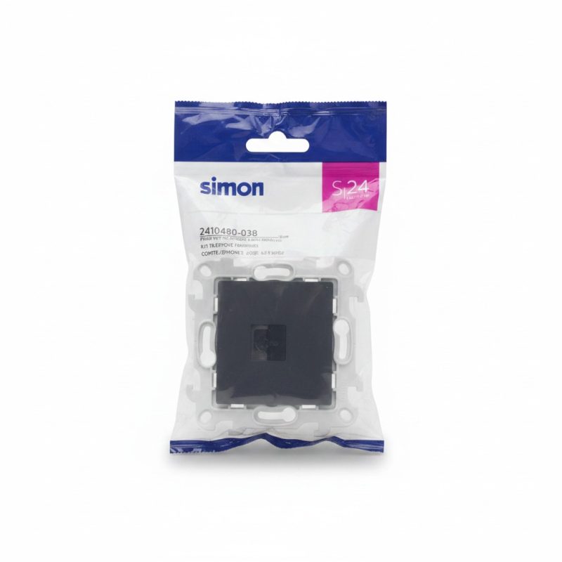 Prise Téléphonique RJ11 Simon S24 Graphite