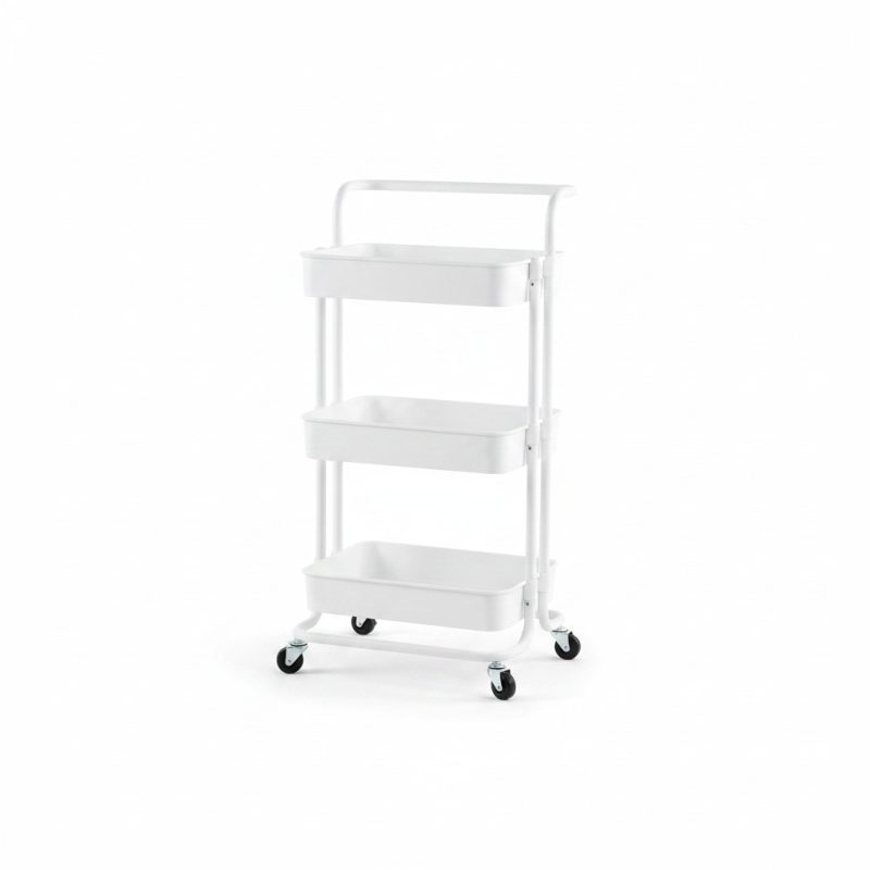 Chariot de Rangement à Roues 3 Niveaux MECQ 85.5cm