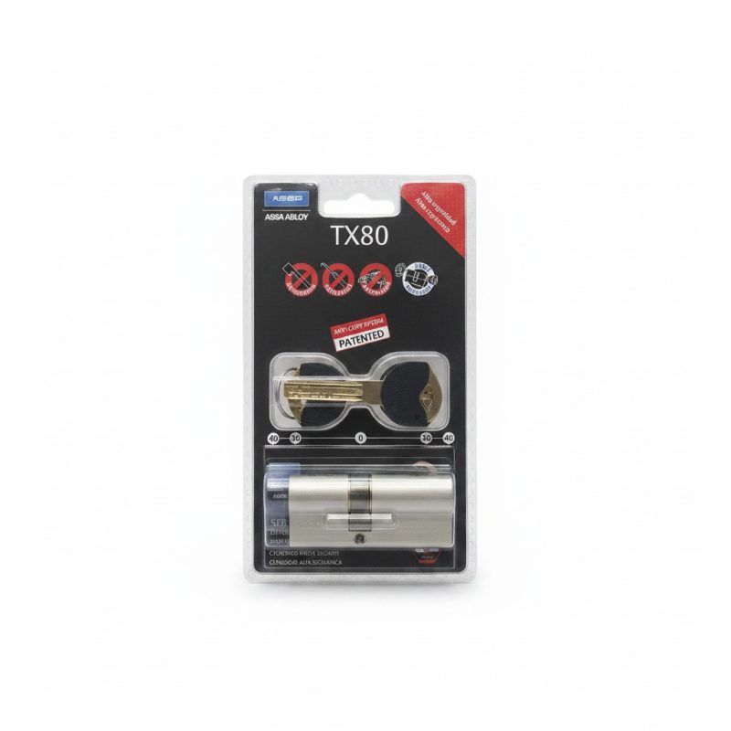 8437431 Cylindre haute sécurité TESA TX80 70mm (30x40) nickelé