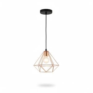 Suspension 3 lampes E27 Varage design géométrique D300