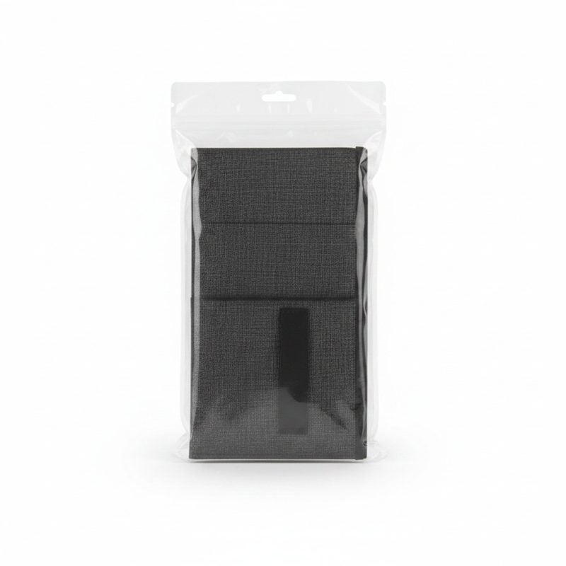 Bac de Rangement en Tissu Gris 15x31x15cm