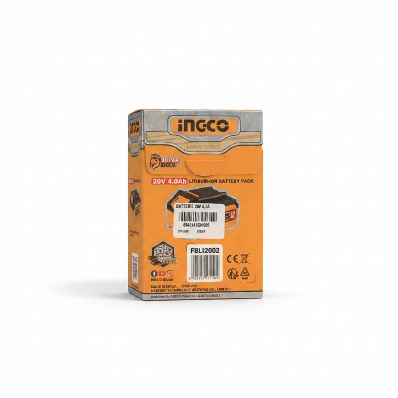 Batterie LithiumIon 20V 4.0Ah FBLI2002 INGCO