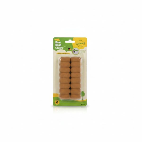 Couvre-poignées de porte en mousse Weikang noir et marron (x10)