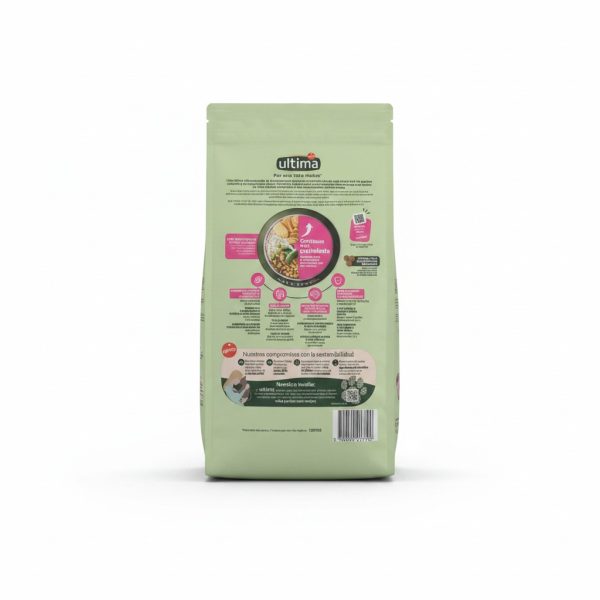 Croquettes pour chaton au poulet Ultima Junior 1,5 kg