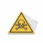 Plaque de Signalisation Danger de Mort / Toxique Triangulaire