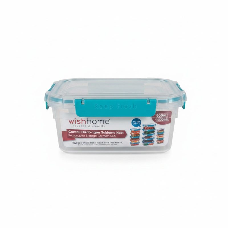 Set 3 Boîtes Alimentaires Rectangulaires Wishhome