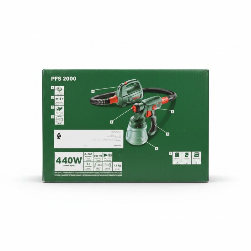 7745081 Pistolet à peinture Bosch PFS 2000 440W pour murs et bois