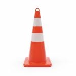 Cône de signalisation à boucle 70 cm pour chantier