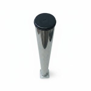 Piètement Métallique Chromé Réglable Ø60 mm H. 60-81 cm
