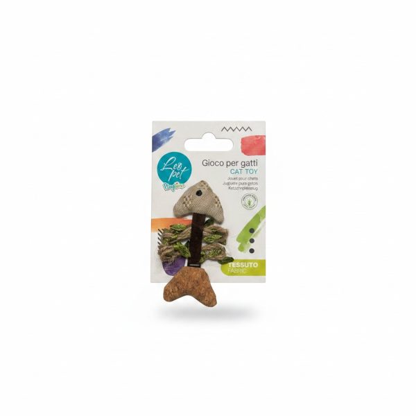 Jouet chat Arête de Poisson lin & chanvre 9 cm Leo Pet