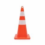 Cône de signalisation à boucle 70 cm pour chantier