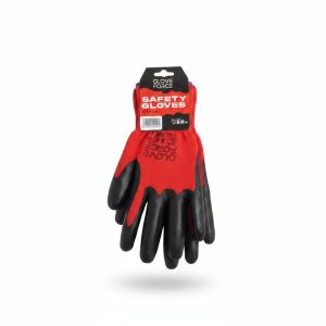 Gants de protection nitrile Rouge/Noir T.8 Glove Force