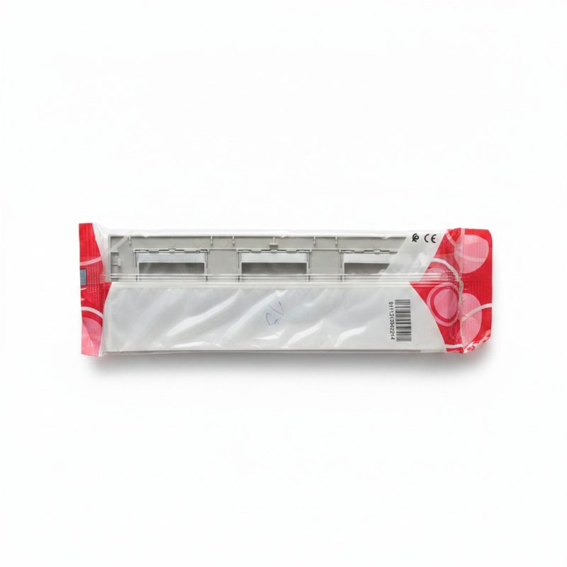 Plaque Triple Horizontale Alyans Gris Métal Ingelec P2521G