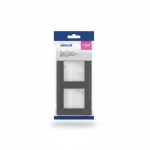 Plaque de Finition Double Graphite Simon S24 pour 2 Modules
