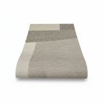 Papier Peint Géométrique Multitexture Effet Tissu et Bois Gris