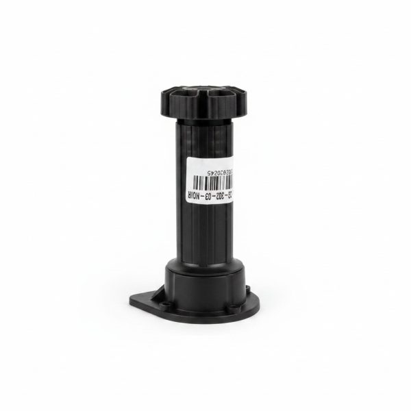 Pied de Cuisine Réglable en Plastique Noir 20 cm