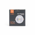 Spot LED Intégré Rond 10W 3000K PEC Lighting GLÄNSA