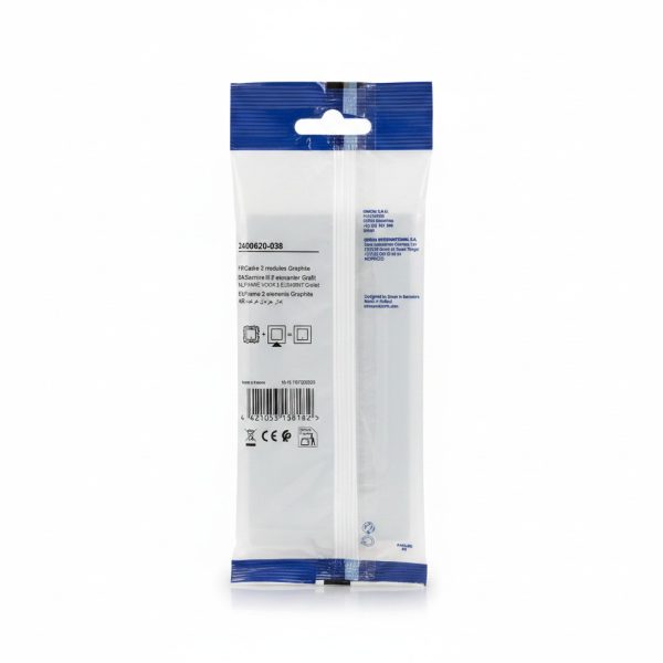 Plaque de Finition Double Graphite Simon S24 pour 2 Modules