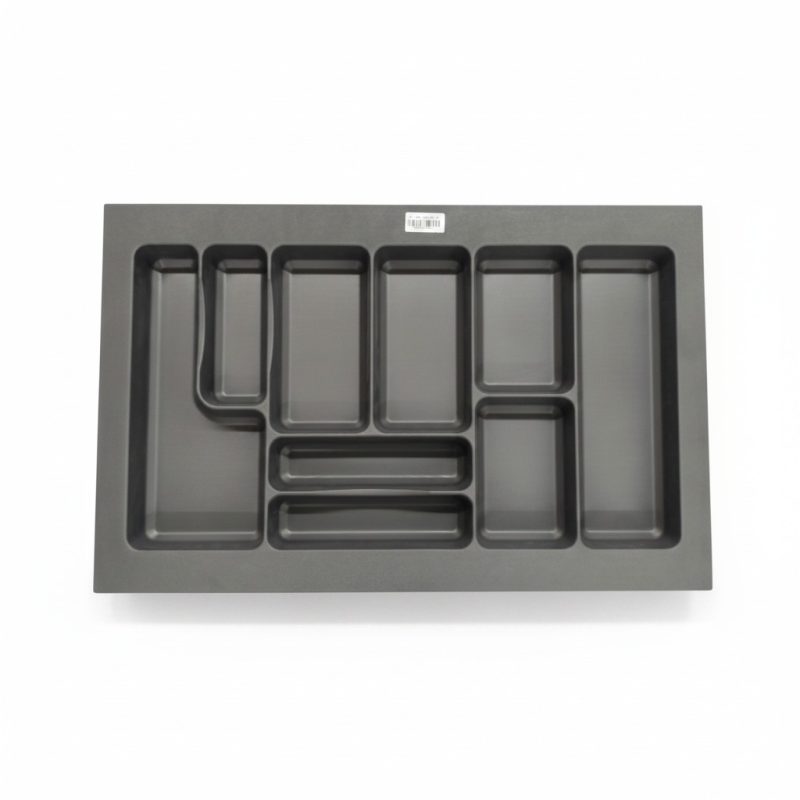 Rangecouverts Steely anthracite pour tiroir 80 cm