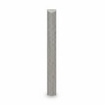 Joint de Finition Bombé Aluminium Gris 3m VAROX