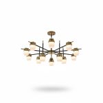 Suspension Amadeus 15 Bras LED Bicolore 102W