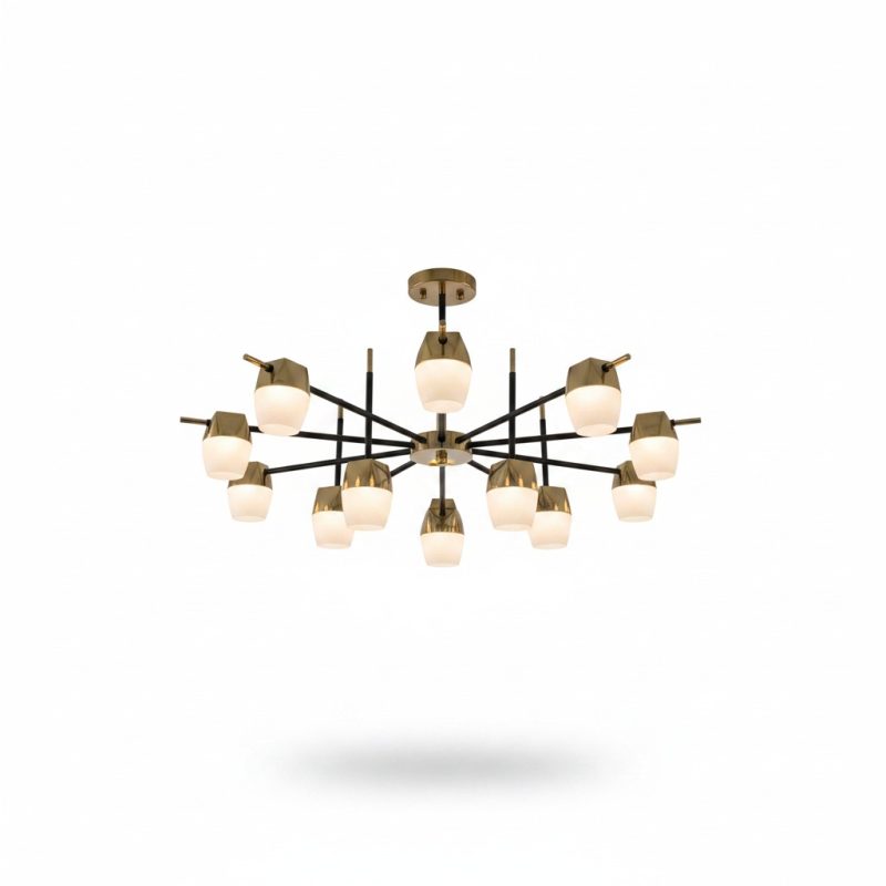 Suspension Amadeus 15 Bras LED Bicolore 102W
