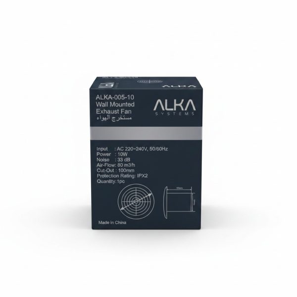 Extracteur d'air mural 100mm ALKA-005-10 ALKA SYSTEMS